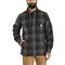 Carhartt Men's Relaxed Fit Flannel Sherpa-Lined Shirt Jacket, Navy