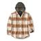 Carhartt Men's Rugged Flex Flannel Fleece-Lined Hooded Shirt Jacket, Carhartt® Brown