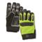 U.S. Municipal Surplus Impact Work Gloves, New, Hi-Vis Yellow