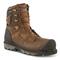 KEEN Utility Men's Camden 8" Waterproof Carbon Fiber Safety Toe Work Boots, Leather Brown/black