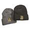 U.S. Municipal Surplus Heavyweight Knit Insulated Caps, Black/gray