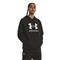 Under Armour Men's Rival Fleece Logo Hoodie, Castlerock Light Heather/white