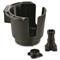 Scotty Cup Holder with Rod Holder Post and Bulkhead / Gunnel Mount, Black