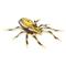 Lunkerhunt Hollow Body Phantom Spider Lure, Six Spot