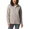Columbia Women's Hart Mountain Quilted Hooded Full-zip Sweatshirt, Light Gray Heather