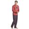 Life Is Good Men's Holiday Red Check Classic Sleep Pants, Faded Red