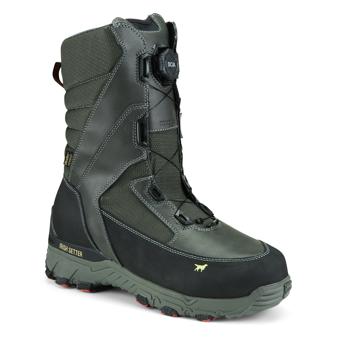 Irish Setter Men's IceTrek 12" Waterproof 1,600-gram BOA Hunting Boots, Slate