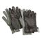 U.S. Military Surplus D3A Leather Gloves with Wool Liners, New, Black