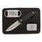 Uncle Henry Fixed Blade Knife with Lighter and Cigar Cutter in Gift Tin