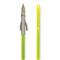 Muzzy Bowfishing Classic Chartreuse Fish Arrow with Iron Barb Points