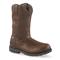 Rocky Worksmart USA 11" Pull-On Waterproof Work Boots, Brown