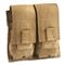 U.S. Military Surplus Specter MOLLE M4/M16 Double Mag Pouch, New, Coyote