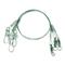 Eagle Claw 12" Steel Leader with Ball Bearing Swivel, 3 Pack