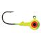 Big Bite Baits Double Eye Round Ball Jigs, 2 Color, Lime / Chartreuse