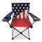 Padded seat and backrest, Red/White/Blue