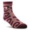 Ariat Cozy Aloe-infused Socks, 2 Pairs, Windsor Wine
