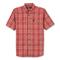 Wrangler RIGGS Workwear Men's Foreman Plaid Short Sleeve Shirt, Red