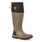 Muck Forager Waterproof Gaiter Collar Rubber Boots, Black/tan