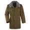 Czech Military Surplus Hooded Parka with Fur Collar, New, Olive Drab