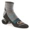Guide Gear Women's Midweight Cushion Quarter Crew Socks, 3 Pairs, Gray/Teal