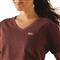 Ariat Women's Rebar CottonStrong American Rose T-Shirt, Burgundy Heather