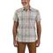 Carhartt Men's Rugged Flex Relaxed Fit Short Sleeve Plaid Shirt, Fog Blue