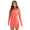 Huk Women's Pursuit Solid Cover Up Dress, Neon Coral