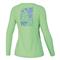 Huk Women's Pursuit Radical Botanical Long Sleeve Crew, Patina