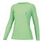 Huk Women's Pursuit Radical Botanical Long Sleeve Crew, Patina