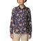 Columbia Women's Silver Ridge Utility Patterned Long Sleeve Shirt, Nocturnal Tiger Lilies