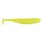 Northland Eye-Candy Paddle Shads, 5 Pack, Silver Chartreuse