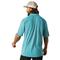 Ariat Men's AC Short Sleeve Polo, Turquoise Reef