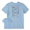 Life Is Good Men's Fish More Worry Less Short Sleeve Tee, Cool Blue