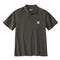 Carhartt Men's Loose Fit Midweight Short Sleeve Pocket Polo Shirt, Carbon Heather