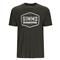 Simms Fly Patch Short Sleeve Tee, Charcoal Heather
