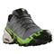 Salomon Men's Speedcross 6 GORE-TEX Trail Running Shoes, Flint Stone/green Qecko/black