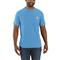 Carhartt Men's Force Midweight Short Sleeve Pocket Shirt, Azure Blue