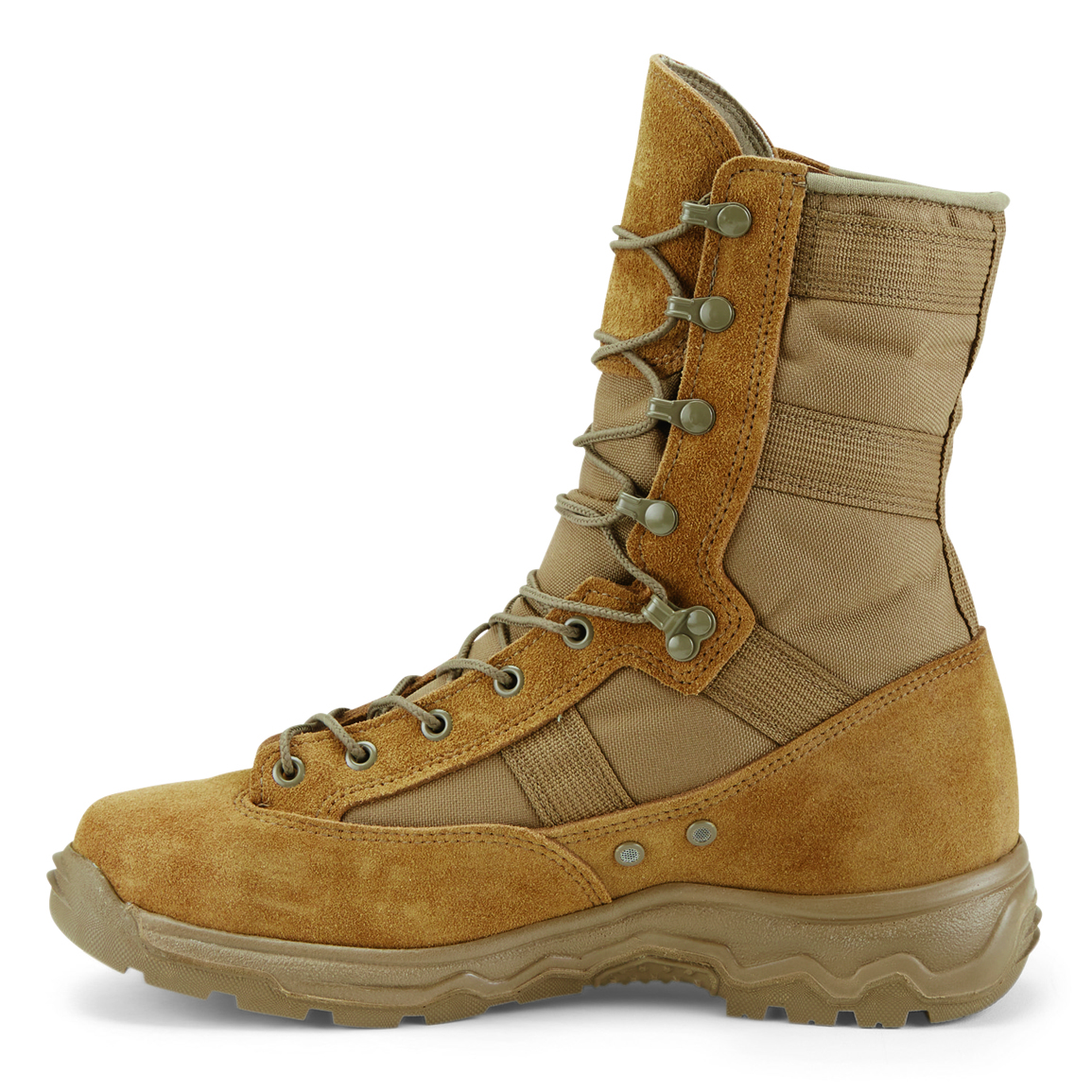 Suede and abrasion-resistant nylon upper, Coyote