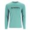 Simms Men's Tech Long-Sleeved Shirt, Gulf Blue