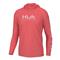 Huk Vented Pursuit Hoodie, Sunwashed Red