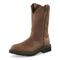 Guide Gear Men's Western Work 2.0 Pull-On Work Boots, Distressed Brown