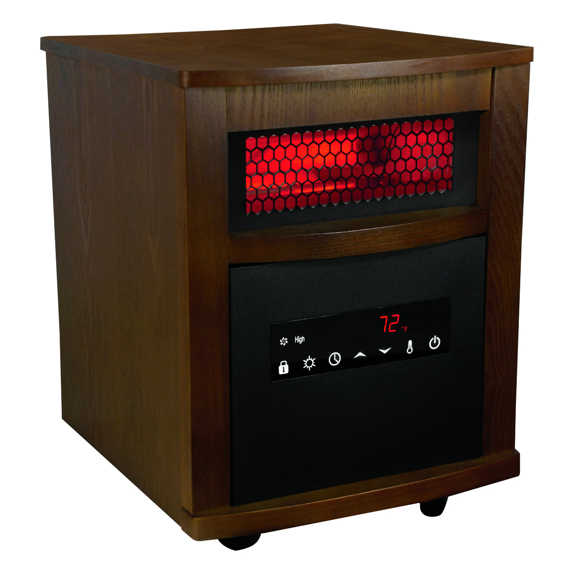 Lifesmart 6 Element Wood Cabinet Infrared Heater