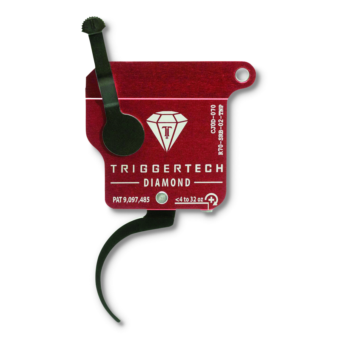TriggerTech Remington 700 Diamond Single-Stage Pro Curved Trigger, Right Hand, No Bolt Rel.
