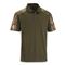 Guide Gear Men's Camo Detail Polo Shirt, Olive/realtree Apx