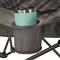 Oversized cup holder holds a 30-oz. tumbler or similar, Gray Plaid
