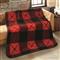 Shavel Home Products High Pile Oversized Luxury Throw, Buffalo Check Red Black