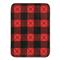Shavel Home Products High Pile Oversized Luxury Throw, Buffalo Check Red Black