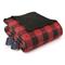 Shavel Home Products Micro Flannel 7 Layers Of Warm Electric Blanket, Buffalo Check Red