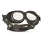 Italian Military Surplus Pirelli Rubber Goggles, New, Black