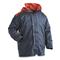 Italian Military Surplus Waterproof Quilted Wet Weather Jacket, Used, Navy